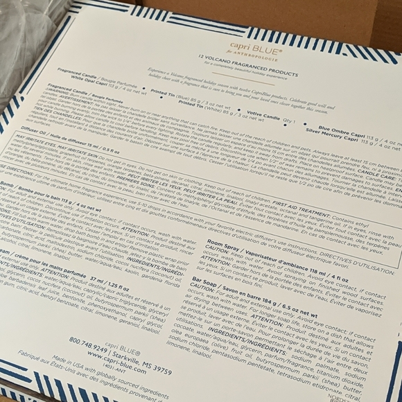 Capri Blue New Advent Volcano Set Sold Out Anthro - Picture 4 of 7